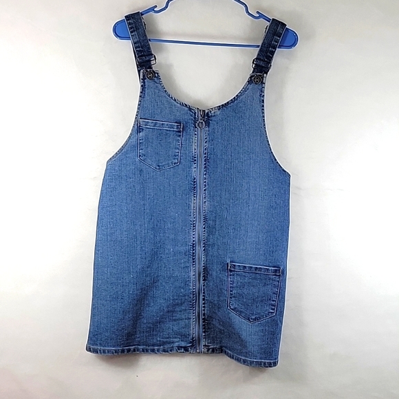 Rue21 Overall Denim Jumper Dress Size M - Picture 8 of 8